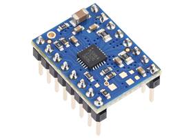 A5984 Stepper Motor Driver Carrier, Fixed 1A@5V / 660mA@3.3V, Blue Edition (Soldered Header Pins).