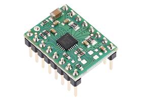 A5984 Stepper Motor Driver Carrier, Fixed 500mA@5V / 330mA@3.3V (Soldered Header Pins).