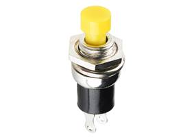 Momentary Button - Panel Mount (Yellow)