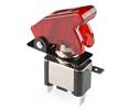 Thumbnail image for Toggle Switch with Cover - Illuminated Red 20A, 12V and SPST