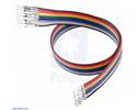 Ribbon Cable with Pre-Crimped Terminals 10-Color M-M 6 (15 cm)