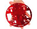 Thumbnail image for Pololu Robot Chassis RRC01A Transparent Red
