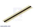 Thumbnail image for 0.100" (2.54 mm) Breakaway Male Header: 1×40-Pin, Straight, Double-Sided