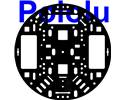 Thumbnail image for Pololu 5" Robot Chassis RRC04A Solid Black