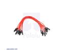 Thumbnail image for Premium Jumper Wire 10-Pack M-M 6" Red