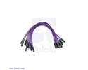 Thumbnail image for Premium Jumper Wire 10-Pack M-M 6" Purple