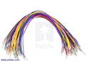Thumbnail image for Wires with Pre-crimped Terminals 50-Piece Rainbow Assortment F-F 12"