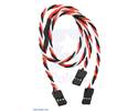 Thumbnail image for Twisted Servo Y Splitter Cable 12" Female - 2x Female