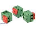 Thumbnail image for Screwless Terminal Block: 2-Pin, 0.2″ Pitch, Side Entry (3-Pack)