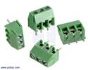 Thumbnail image for Screw Terminal Block: 3-Pin, 3.5 mm Pitch, Side Entry (4-Pack)