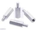 Thumbnail image for Aluminum Standoff for Raspberry Pi: 11mm Length, 4mm M2.5 Thread, M-F (4-Pack)