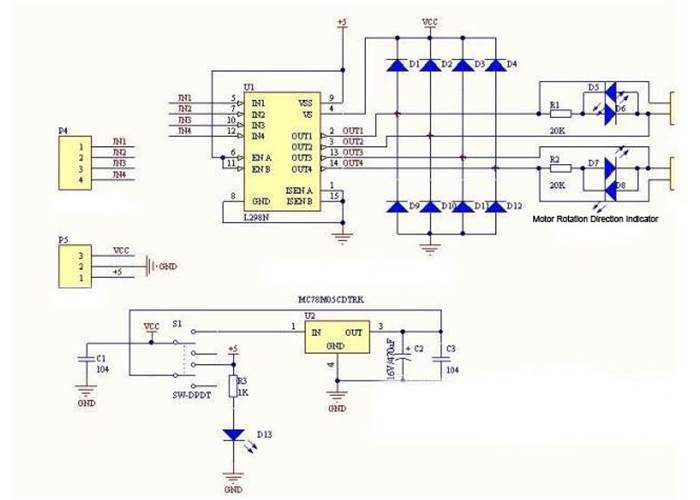 L298N Motor Driver Module Pinout, Datasheet, Features Specs