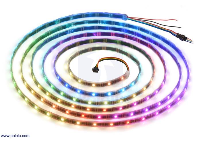 Pololu - Addressable RGB 150-LED Strip, 5V, 5m (SK6812)